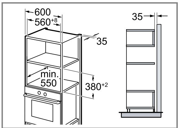 SIEMENS BF922R1B1  -  BF922R1B1 - Einbau in einen Hochschrank - 1