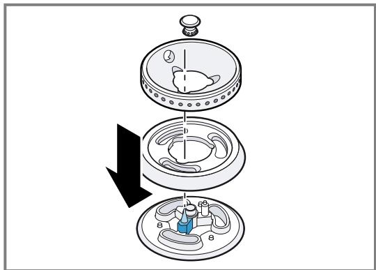 GAGGENAU VG295250  -  VG295250 - Pose des éléments du brûleur - 1