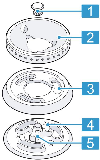 GAGGENAU VG295250  -  VG295250 - Onderdelen van de halfsnelbrander en de sterke brander - 1