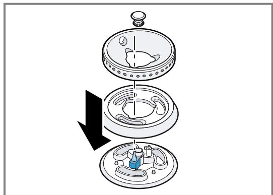 GAGGENAU VG295250  -  VG295250 - Posizione dei componenti del bruciatore - 1