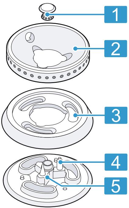 GAGGENAU VG295250  -  VG295250 - Einzelteile des Normalbrenners und Starkbrenners - 1