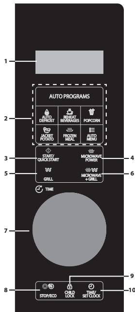 SHARP YC-PG284AE-S  -  YC-PG284AE-S - CONTROL PANEL - 3