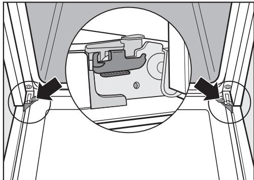 MIELE H 2766 BP  -  H 2766 BP - Démonter la porte - 1