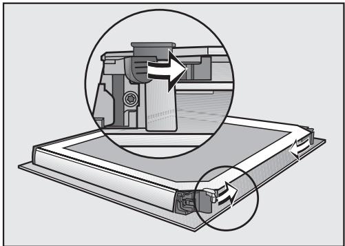 MIELE H 2766 BP  -  H 2766 BP - Désassembler la porte - 9