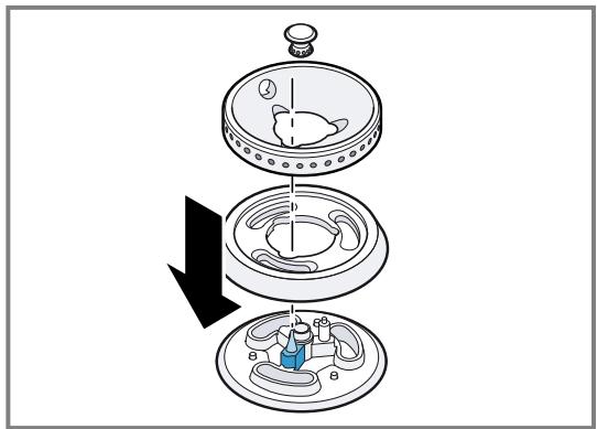 GAGGENAU VG295150F - VG295150F - Pose des éléments du brûleur - 1