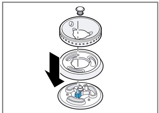 GAGGENAU VG295150F - VG295150F - Posizione dei componenti del bruciatore - 1