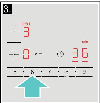 BOSCH PXE631FC1E - PXE631FC1EB - Setting procedure: - 2
