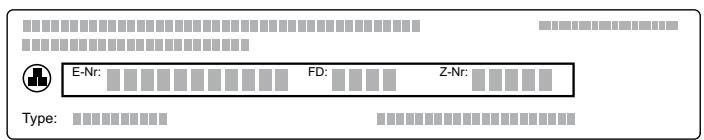 GAGGENAU VG415211  -  VG415215 -  VG415211 - E-Nummer und FD-Nummer - 1