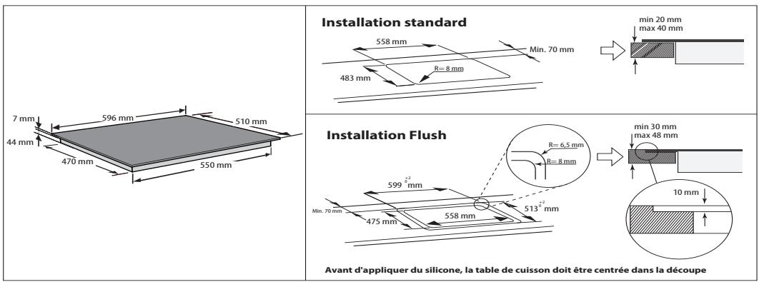 HOTPOINT HAGS 61S/BK - HAGS 61S/BK - INFORMATIONS TECHNIQUES POUR L'INSTALLATEUR - 1