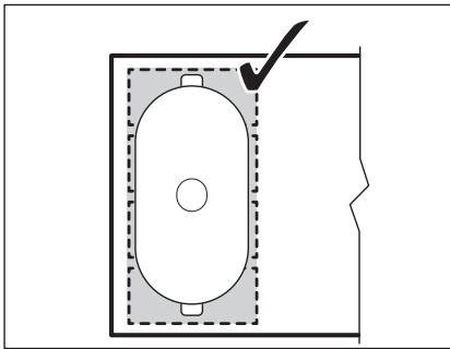 ELECTROLUX EIV654 - EIV654 - Prawidlowe ustawienie naczyna: - 1