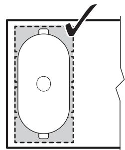 ELECTROLUX EIV654 - EIV654 - Positia corectă a vasului: - 1