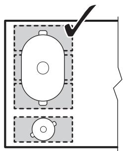 ELECTROLUX EIV654 - EIV654 - Pozitia corectá a vasului: - 1