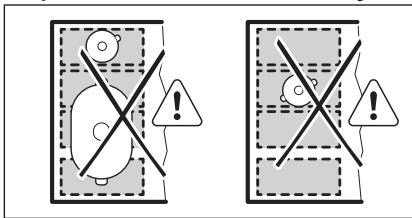 ELECTROLUX EIV654 - EIV654 - Nieprawidlowe ustawieten naczynia: - 1