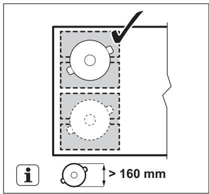 ELECTROLUX EIV654 - EIV654 - Diametrul i poziţia vasului - 2