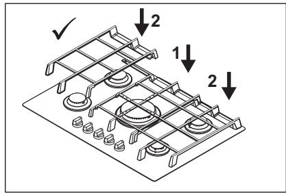 AEG HVB95920IB - Retrait des supports de casserole - 3