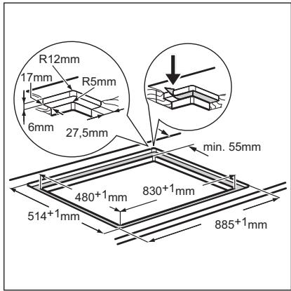 AEG HVB95920IB - Installation superposee - 2