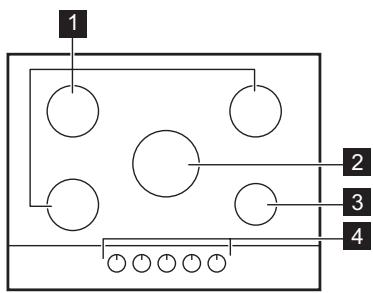 ELECTROLUX KGU75361X  -  KGU75361X - Kochfeldanordnung - 1