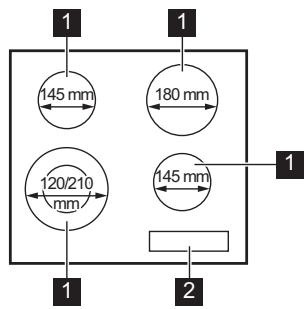 AEG HK624010XB - Disposição da superfície de confeção - 1