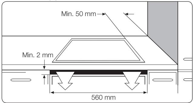SAMSUNG NZ64M3707AK/UR  -  NZ64M3707AK/UR - Installation sur le plan de travail - 2
