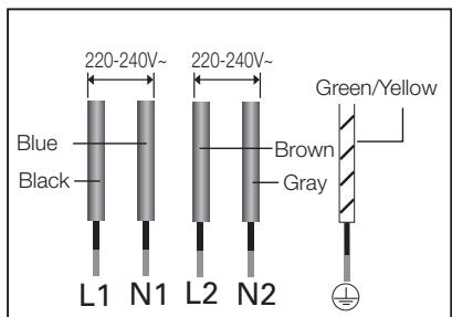 SAMSUNG NZ64M3707AK/UR  -  NZ64M3707AK/UR - The cable connections must be made in accordance with regulations and the terminal screws tightened securely. - 5