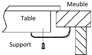 CURTISS BI 355 - BI 355 - Installation de la table - 5