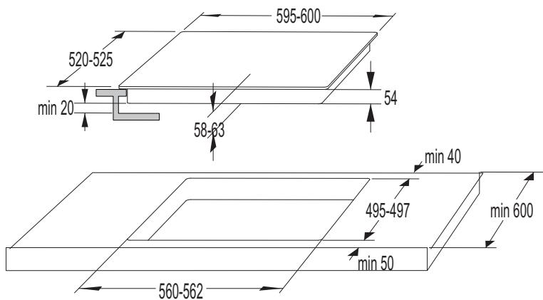 GORENJE IS730BSC - IS730BSC - INSTALLATION DE LA TABLE DE CUISSON - 2
