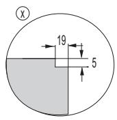 GORENJE IS730BSC - IS730BSC - DIMENSIONS DE LA DÉCOUPE DANS LE PLAN DE TRAVAIL - ENCASTREMENT À FLEUR DE PLAN (uniquement pour certains modèles) - 2
