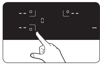 SAMSUNG NZ63H57470K/EF  -  NZ63H57470K/EF - SÉLECTIONNEZ LA ZONE DE CUISSON ET LE RÉGLAGE DE LA TEMPÉRATURE - 1