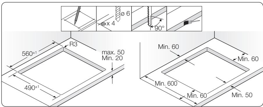 SAMSUNG NZ63H57470K/EF  -  NZ63H57470K/EF - EINBAUEN IN EINER ARBEITSPLATTE - 3