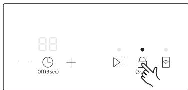 SAMSUNG NZ64N9777GK/E1 - Attivazione/Disattivazione del blocco di sicurezza per bambini - 1