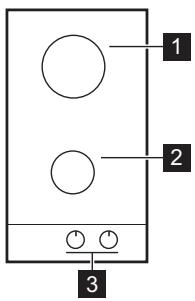 ZANUSSI ZGG35214XA - DESCRIPTION DE LA TABLE DE CUISSON - 1