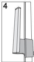 GORENJE FN6192CW - Remontage de la poignée avec charnière: - 3