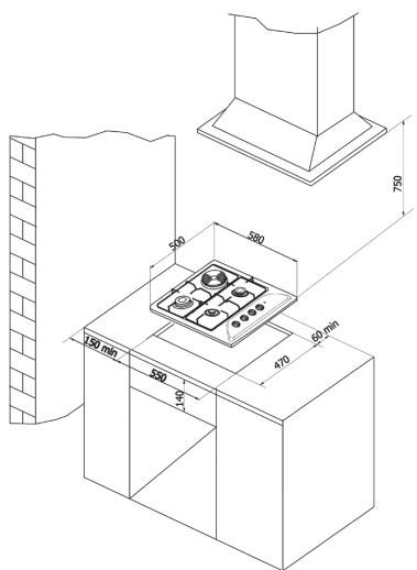 VALBERG TM 4 X EUT - TM 4 X EUT - Installation de la table de cuisson - 2