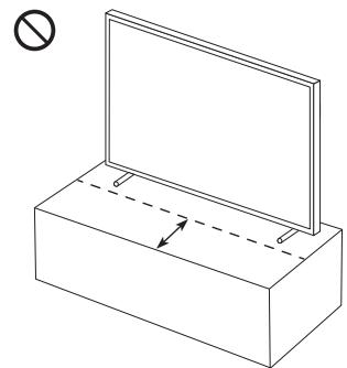 SAMSUNG THE FRAME QE49LS03RAUXXC - Precautions when installing the TV with a stand - 2