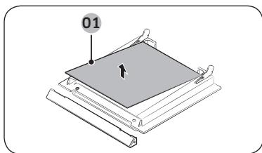 SAMSUNG NV66M3531BB - NV66M3531BS/EF - NV66M3571BS/EF - Ausbau des Glaseinsatzes der Gerätür - 2