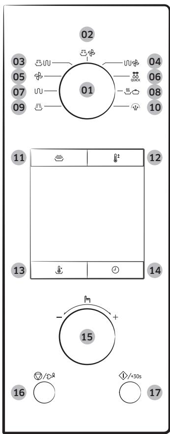 MIELE H 7660 BP BB - H 7660 BP GR - H 7660 BP IN - H 7660 BP NR - Bedieningspaneel - 1