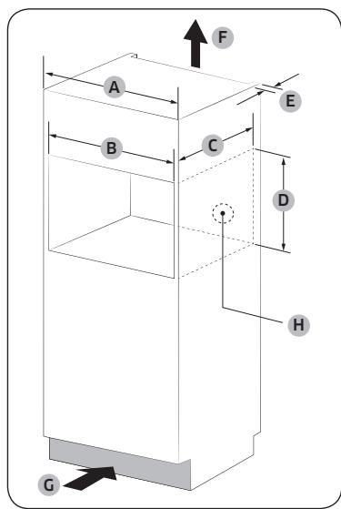 SAMSUNG NQ50K3530BM - Dimensions requises pour l'installation - 2