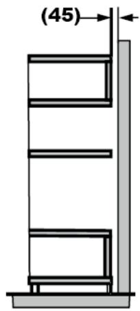 GRUNDIG GMI3240B - Mål for møbel vedinnebygd installationsjon - 2