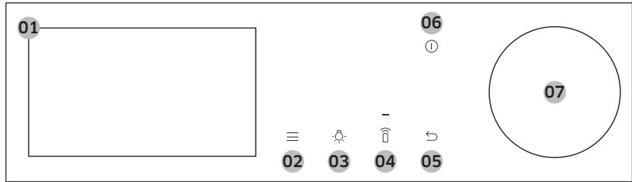 SAMSUNG NQ5B6753CAK - Betjeningspanel - 1