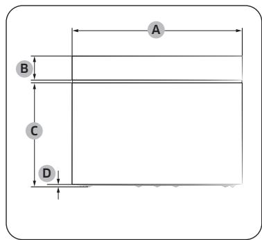 SAMSUNG NQ5B6753CAK - Asennukseen tarvittavat mitat (Tämä tuote on tarkoitettu sisäänrakennettaviin tuotteisiin.) - 2