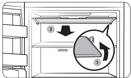 SAMSUNG RZ32M753EB1 - Volet de la clayette supérieure (modèles applicables uniquement) - 1
