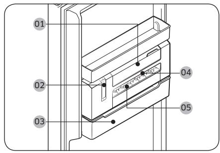 SAMSUNG RZ32M753EB1 - IJsblokjesmaker (alleen bepaalde modellen) - 1