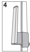 GORENJE FN6192DHW - Remontage de la poignée avec charnière: - 3