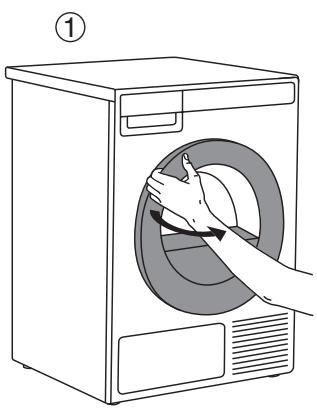 ASKO T408HD.T.P - T408HD.T.P - STEP 3: OPEN THE DRYER DOOR AND INSERT THE LAUNDRY. - 1