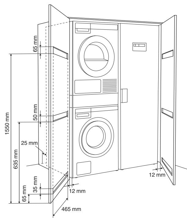 ASKO T408HD.T.P - T408HD.T.P - Ventilation Requirements of ASKO laundry concept or closet installation - 1