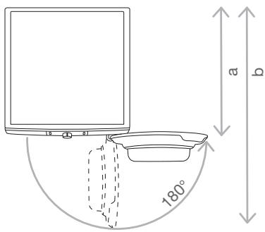 GORENJE DE72G - Ouverture du hublot du sèche-linge (vue de dessus) - 1