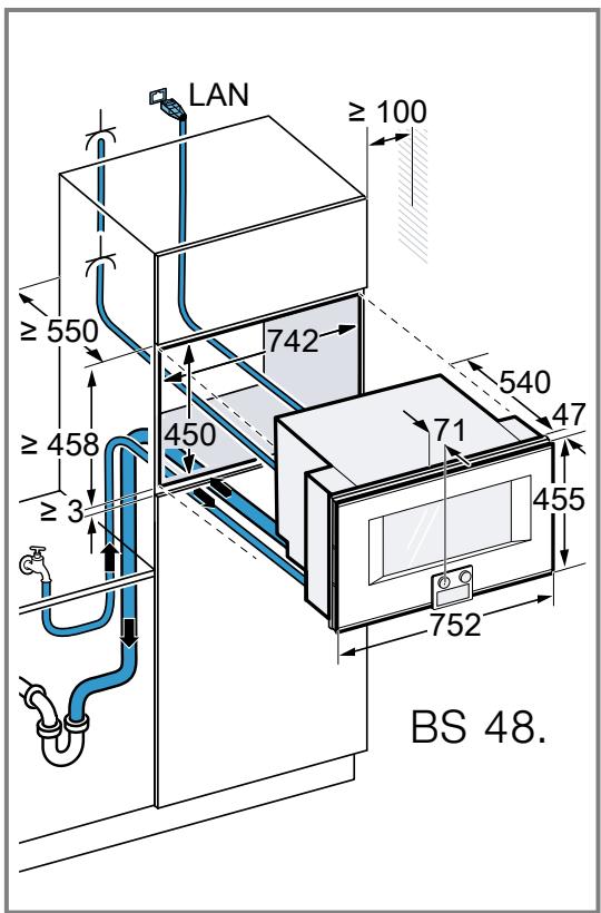 GAGGENAU BS470112  -  BS470112 - Installer l'appareil dans un meuble haut - 2