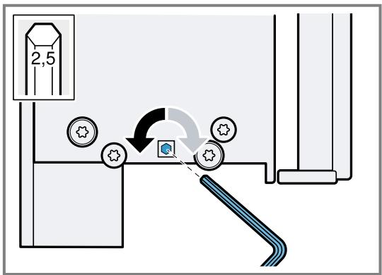 GAGGENAU BSP270111  -  BSP270131 -  BSP270111 -  BSP270101 - Ajuster la porte de l'appareil - 4