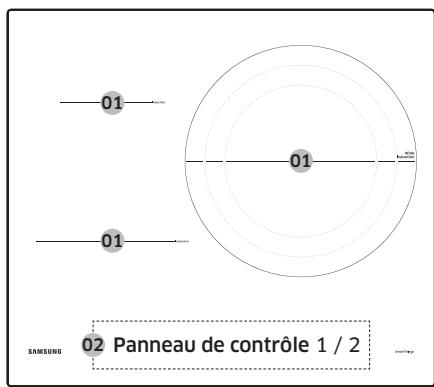 SAMSUNG NZ64B5046FK/U1 - Zones de cuisson - 1