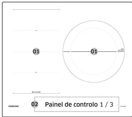 SAMSUNG NZ64B5046FK/U1 - Zonas de aquecimiento - 3